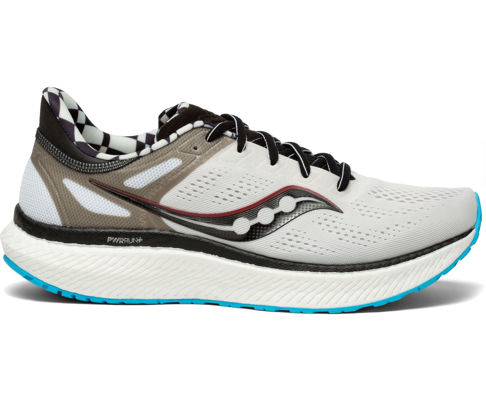 Men\'s Saucony Hurricane 23 Running Shoes White / Black | Singapore 514ZUTG